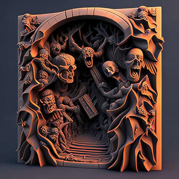 3D model Gates of Hell game (STL)